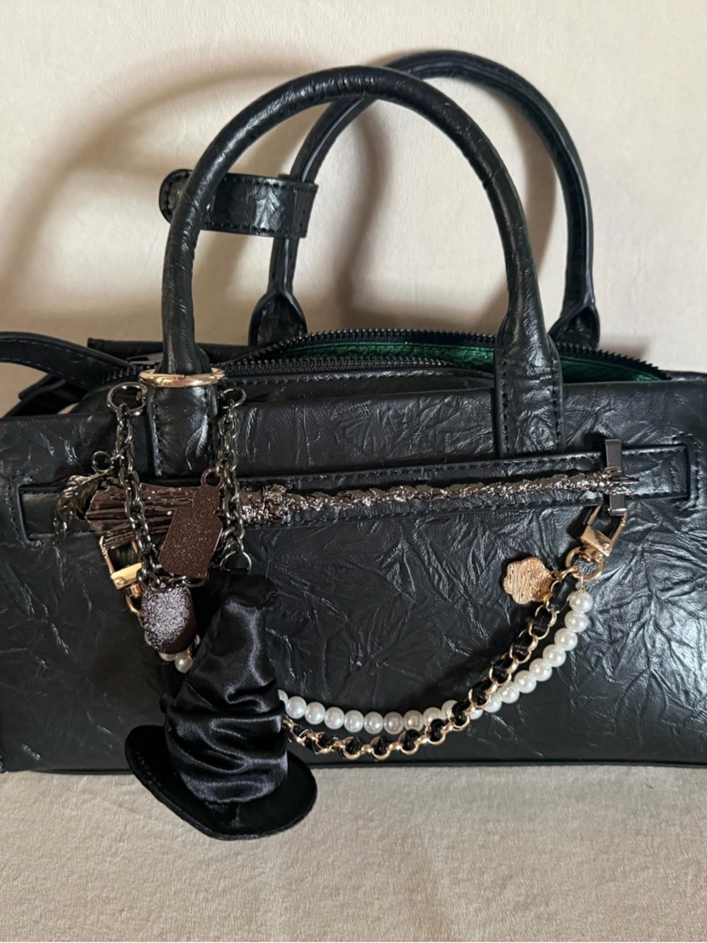 Wicked Elphaba Broomstick Crinkle Texture Handbag - BoxLunch Exclusive